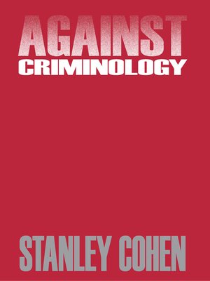 cover image of Against Criminology